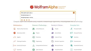 How to Find the Limit of a Function Using Wolfram Alpha