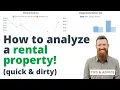 How To Analyze A Rental Property The Quick Dirty Way