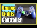 How to Fix Orange Light on PS4 Controller Turns ON OFF Won t Connect