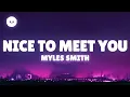 Myles Smith - Nice To Meet You (Lyrics)
