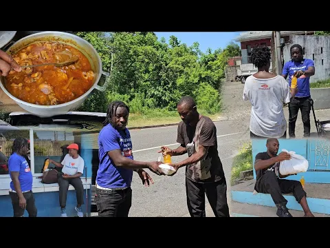 Download MP3 Feeding the homeless \u0026 less fortunate people | Fry Chicken with Rice and Peas | Every Friday