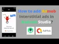How to add Admob Interstitial Ads in Android app OnClick OnBackPress Interstitial Android Studio