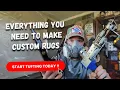 Essential TUFTING TOOLS for making CUSTOM RUGS