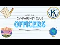 Cy-Fair Key Club Officers 2024-2025