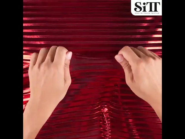 ผ้าพลีทใหญ่เมทัลลิค
