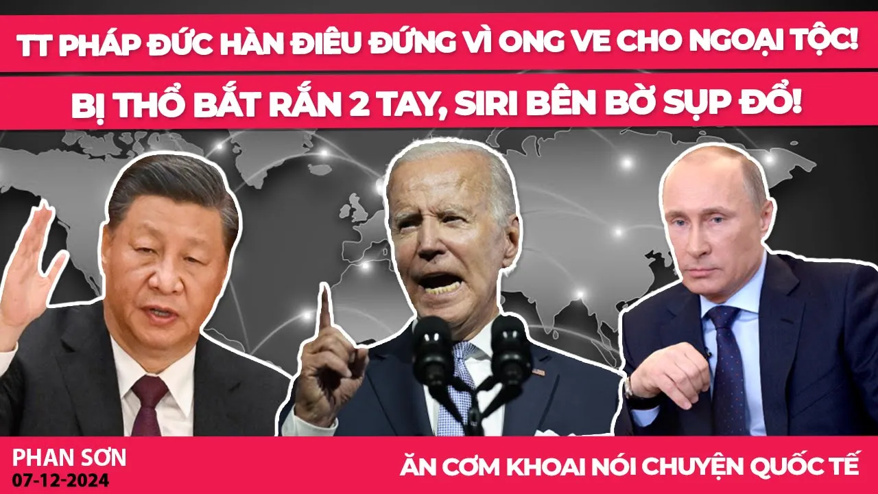 Outline Video TT Pháp Đức Hàn điêu đứng vì ong ve cho ngoại tộc! Bị Thổ bắt rắn 2 tay, Siri bên bờ sụp đổ!