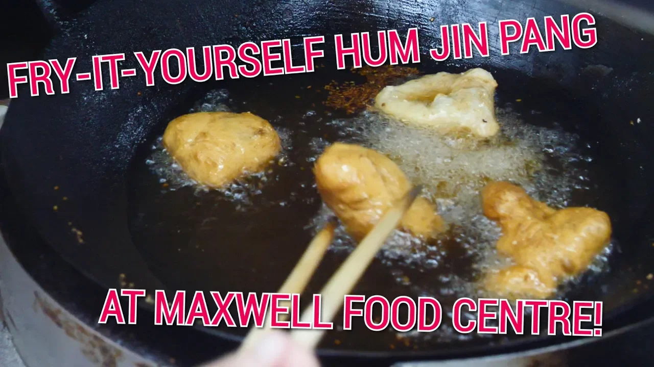 Hum Jin Pang  Fry-It-Yourself Hum Jin Pang at Maxwell Food Centre