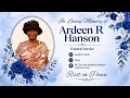 ARDEEN R HANSON FUNERAL SERVICE APRIL 19 2026 11 00 AM
