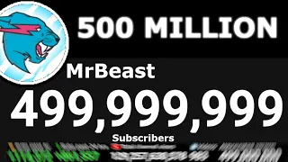 Exact Moment MrBeast Hit 500 Million Subscribers!
