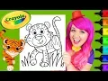 Coloring Cute Tiger Jungle Crayola Coloring Page Prismacolor Paint Markers KiMMi THE CLOWN