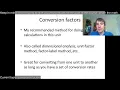 SCH3U 3 1 Conversion factors the mole concept