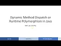 Dynamic Method Dispatch