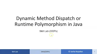 Dynamic Method Dispatch