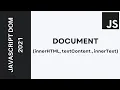 11 - Learn JavaScript DOM 2021