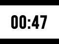 47 Second Timer Without Music Simple Countdown With Alarm At The End