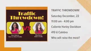 TRAFFIC THROWDOWN Niku Kazori vs Zora Asberry raise money for the Salvation Army
