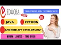 EDUCBA 3 Free Courses With Certificate Python Java App Development Free Certificate IN 2021