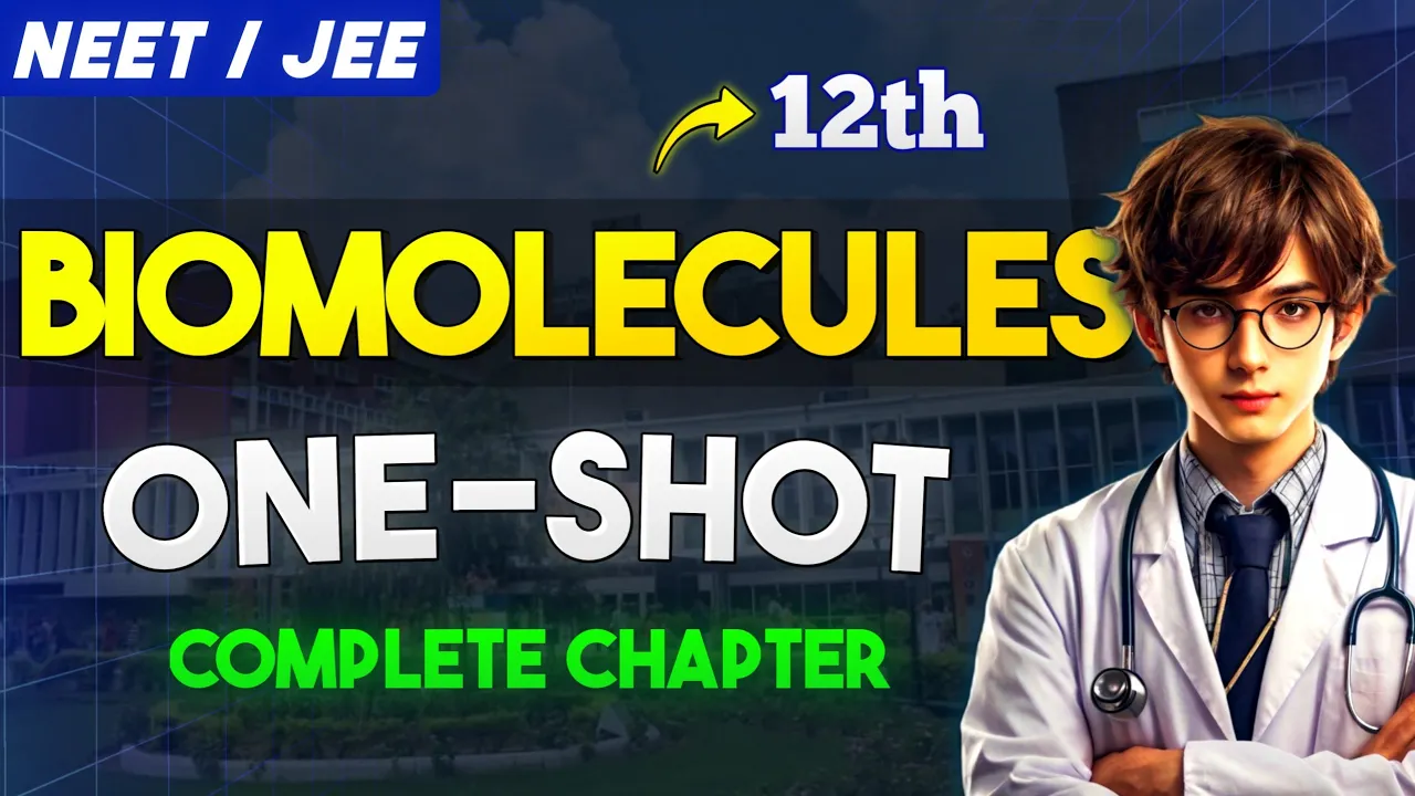 Complete BIOMOLECULES (CHEMISTRY) One Shot | Class 12 Organic Chemistry NEET/JEE 2025