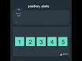 CSS position relative and position static