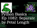 Python Basics Tutorial Separating by Petal Length Machine Learning Journey