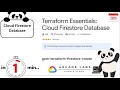 Terraform Essentials Cloud Firestore Database Google Lab Solution 2025