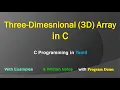 Three-Dimensional 3D Array in C C Programming in Tamil