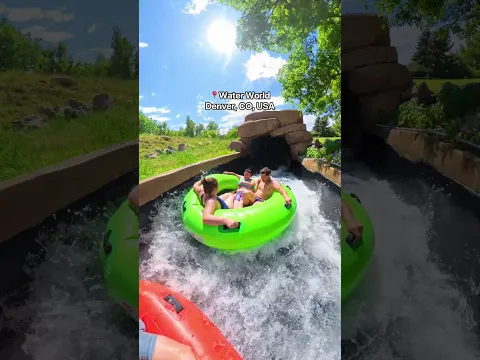Dinosaur Cave Waterslide at Water World Colorado!