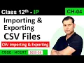 One-Shot CH 4 CSV Importing Exporting CSV Files with MySQL