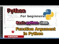 Python Function Arguments Python Tutorial for beginners