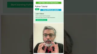 W3Schools Python Full course in 1 hour