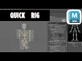 Quick Rig Step-by-Step in Maya Create Rig Character Guide Skeleton Skin