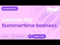 Download Lagu Lana Del Rey - Summertime Sadness (Higher Key) Piano Karaoke