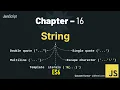 JavaScript - 16 ES6 Template Literals stringpadEnd string overview