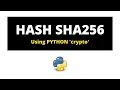 How to create a hash with Python