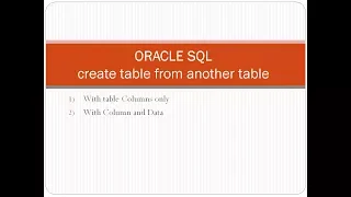oracle - create table from another tables