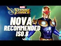 NOVA RECOMMENDED ISO 8 MARVEL STRIKE FORCE