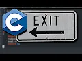 C Programming Tutorial - Exiting Out of a Void Function With Return