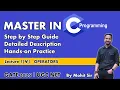 Lecture 7 v Master in C Ternary Operator Practical GATE UGC NET