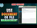 How to use WordPress for document management or file management