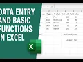 Excel for Beginners - Task 1 Data Entry Basic Functions TechnoHack Internship Project