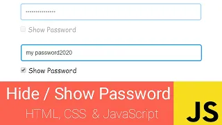 Toggle Password Visibility Using JavaScript Password