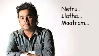 Watch Netru Illatha Maatramkaraoke Karaoke Video Free Hatkara