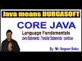 Java Tutorials Java Statements Transfer Statements continue by Nagoor babu sir