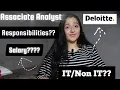 ASSOCIATE ANALYST ROLE AT DELOITTE USI