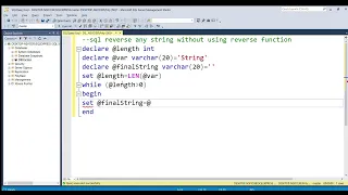 How to Reverse String in sql