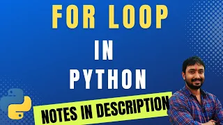 For Loop in Python Python Tutorial for Beginners in Hindi