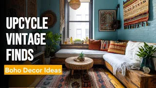 Upcycle Vintage Finds into Boho Decor Ideas - Give Your Apartment a Chic Bohemian Style Makeover