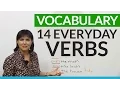 English Vocabulary Verbs for things you do every day