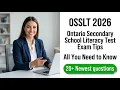 OSSLT 2026 Ultimate Study Guide Ontario Secondary School Literacy Test Prep and Success Tips