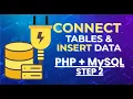 Connect Tables Insert Data in PHP MySQL